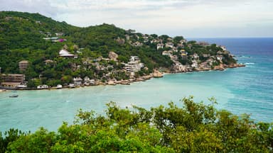 Clear water and a sheltered bay on Koh Tao
